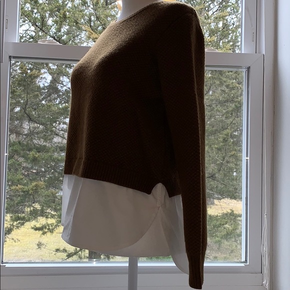 JCrew sweater with attached shirt - Picture 2 of 8